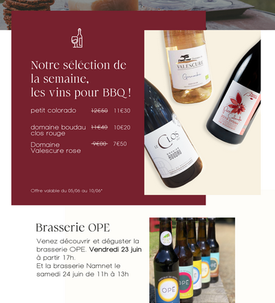 vin cave rochettes restauration barbecue leger prix rouge rose blanc